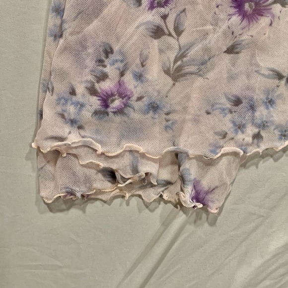 Vintage Victoria's‎ Secret Floral Lace Babydoll Top M/L Y2K Cottagecore Lingerie - Picture 8 of 12